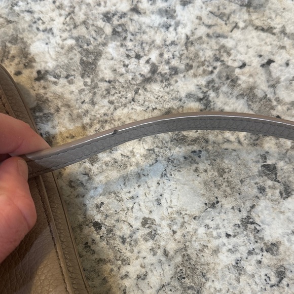 Tory Burch Grey Leather Crossbody Bag - Picture 6 of 9